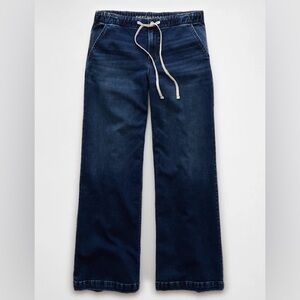 AE Dreamy Drape Cozy Low-Rise Baggy Wide Leg Jean
